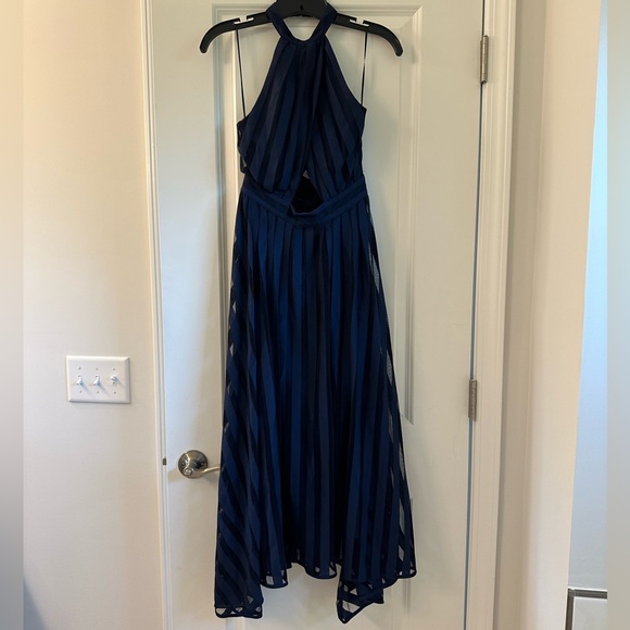 Amur Leonie Halter Dress in Twilight Blue; Size 2; NWT - Picture 7 of 8